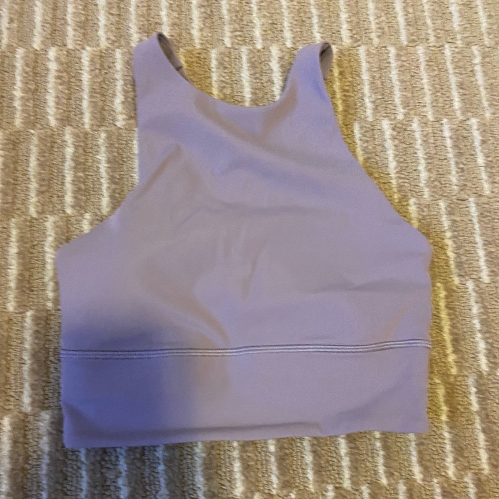 Lululemon high neck purple sports bra